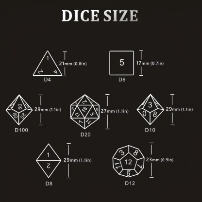 DND Resin Dice Set - Vibrant Floral & Star Design