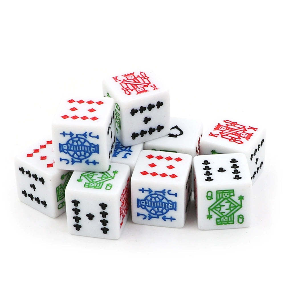 Poker Dice D6 bulk for Games & Art - Pack of 3 J Q K