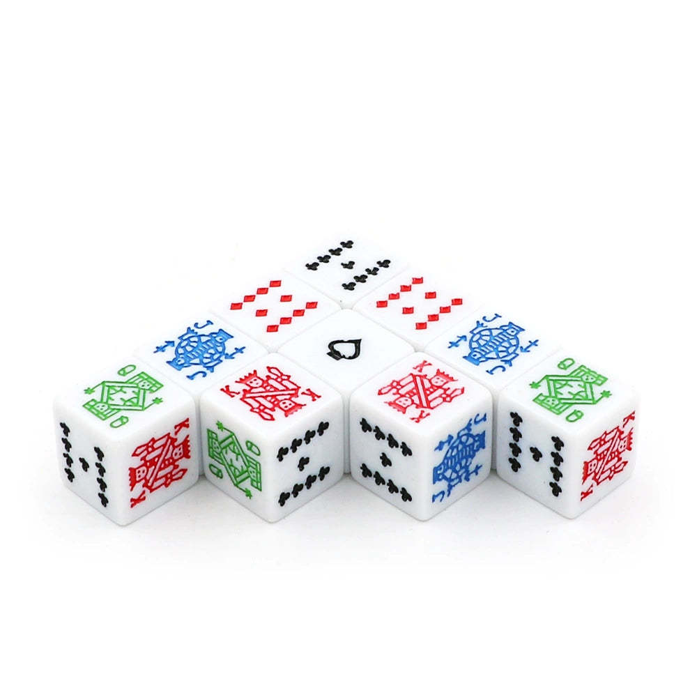 Poker Dice D6 bulk for Games & Art - Pack of 3 J Q K