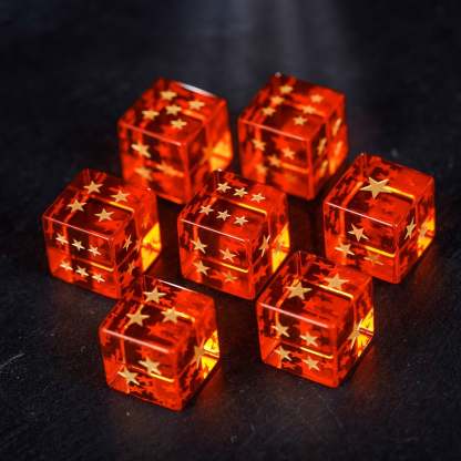 Dragon Star Dice - DnD Dice D6 Inspired By Dragon Ball - Pack of 3