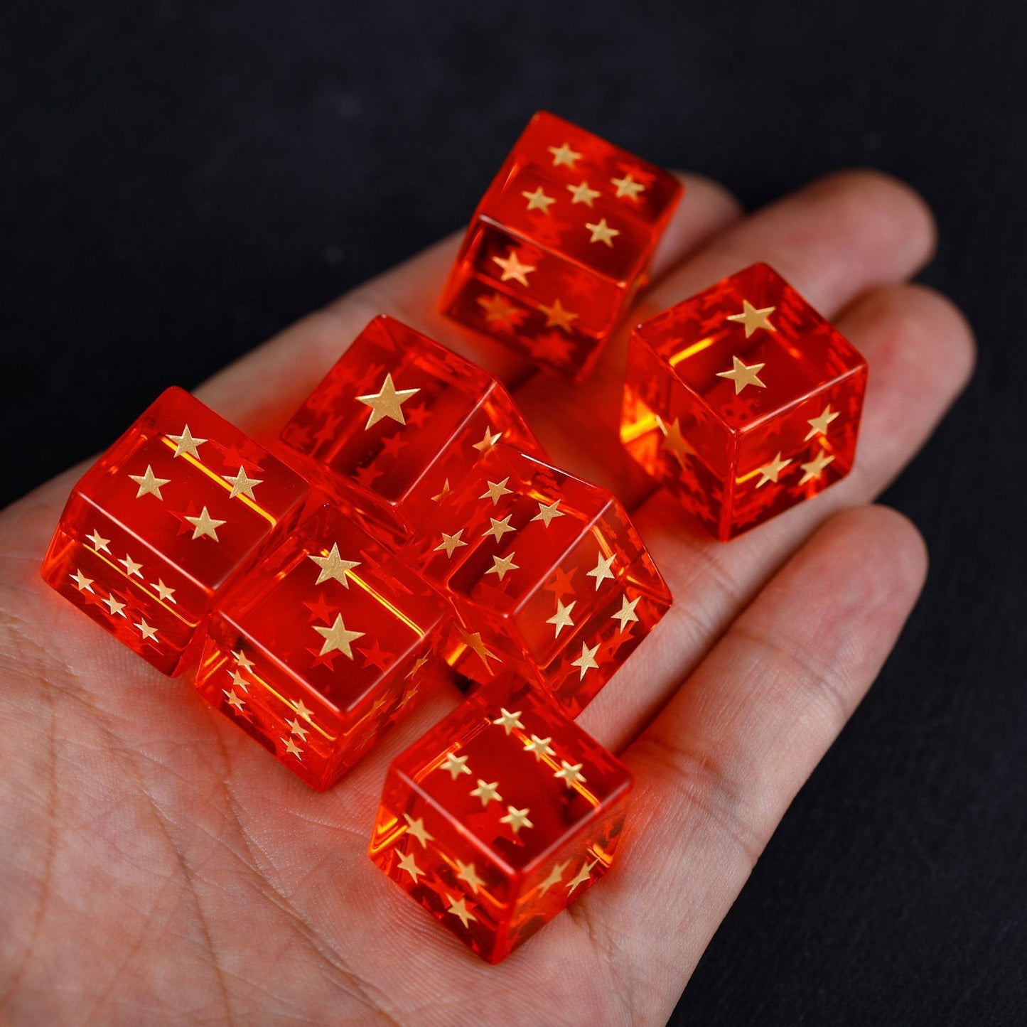 Dragon Star Dice - DnD Dice D6 Inspired By Dragon Ball - Pack of 3
