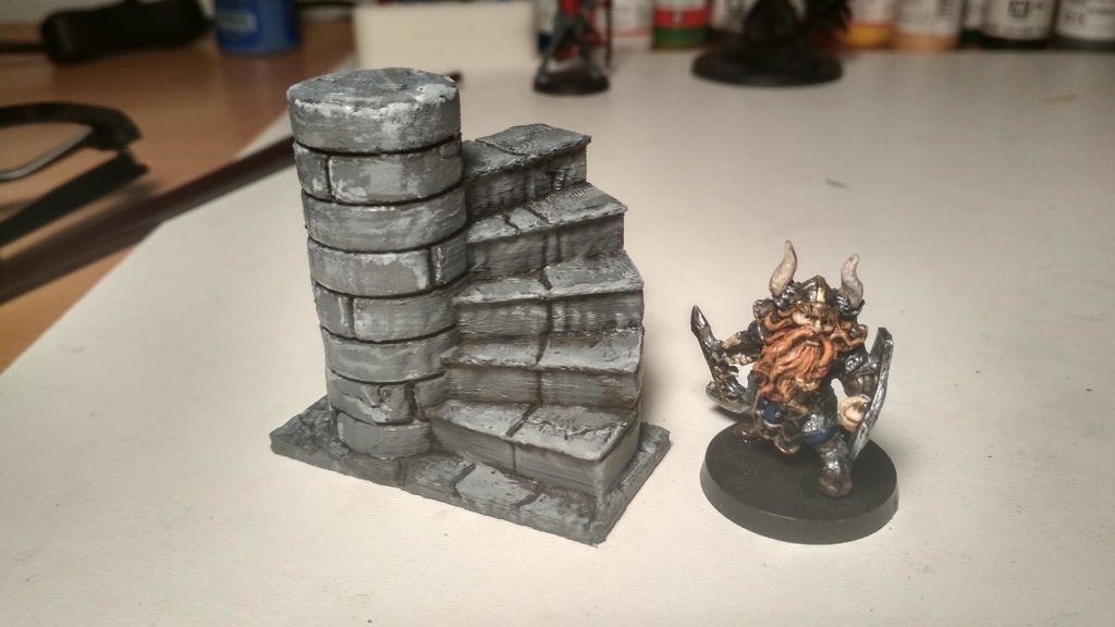 Crypt stairs - 28mm gaming