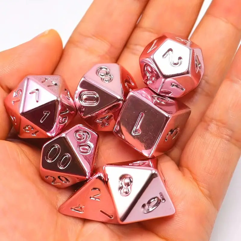 FREE Today: Plated Pink For DND Dice Set (Give away a random Resin Dice)
