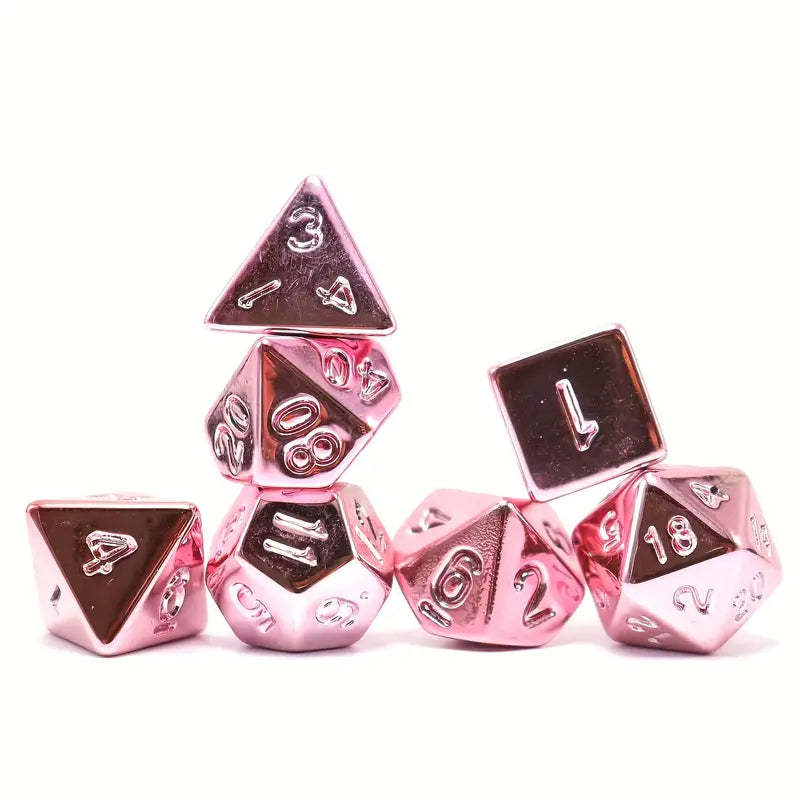 FREE Today: Plated Pink For DND Dice Set (Give away a random Resin Dice)