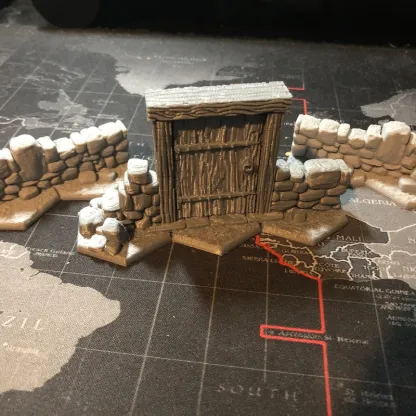Gloomhaven Open and Closed Door Dungeon Terrain- D&D - Tabletop Gaming