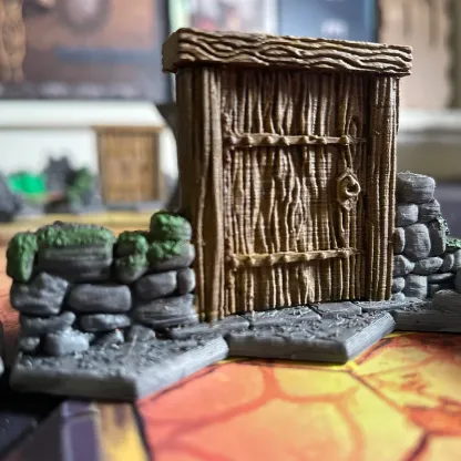 Gloomhaven Open and Closed Door Dungeon Terrain- D&D - Tabletop Gaming