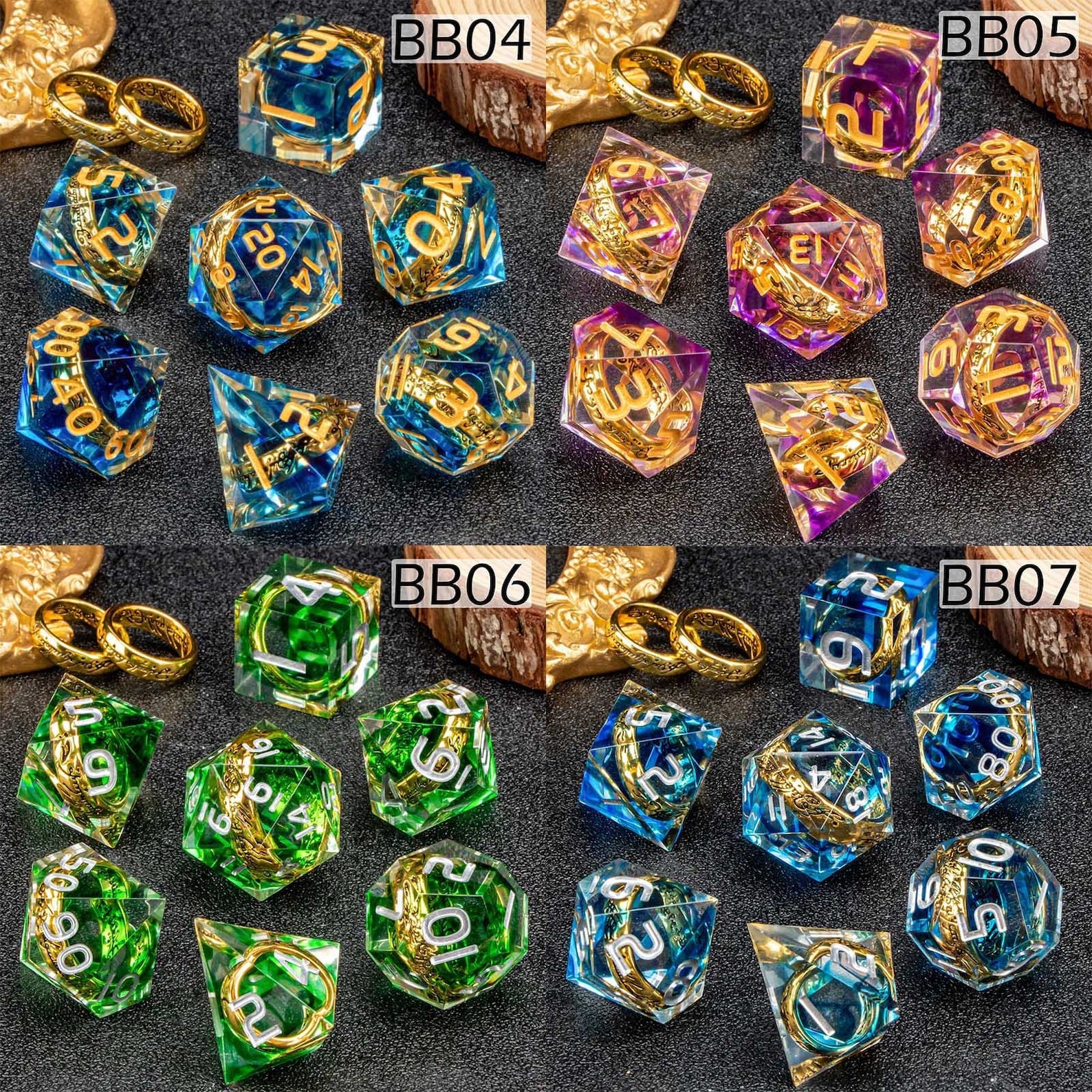 DnD The Rings Dice Set for Board Games
