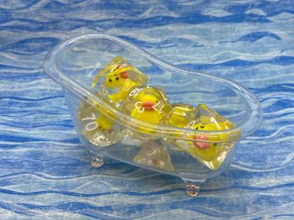 Lucky Ducks in a Row Dice Set (Give away a random Resin  Dice)
