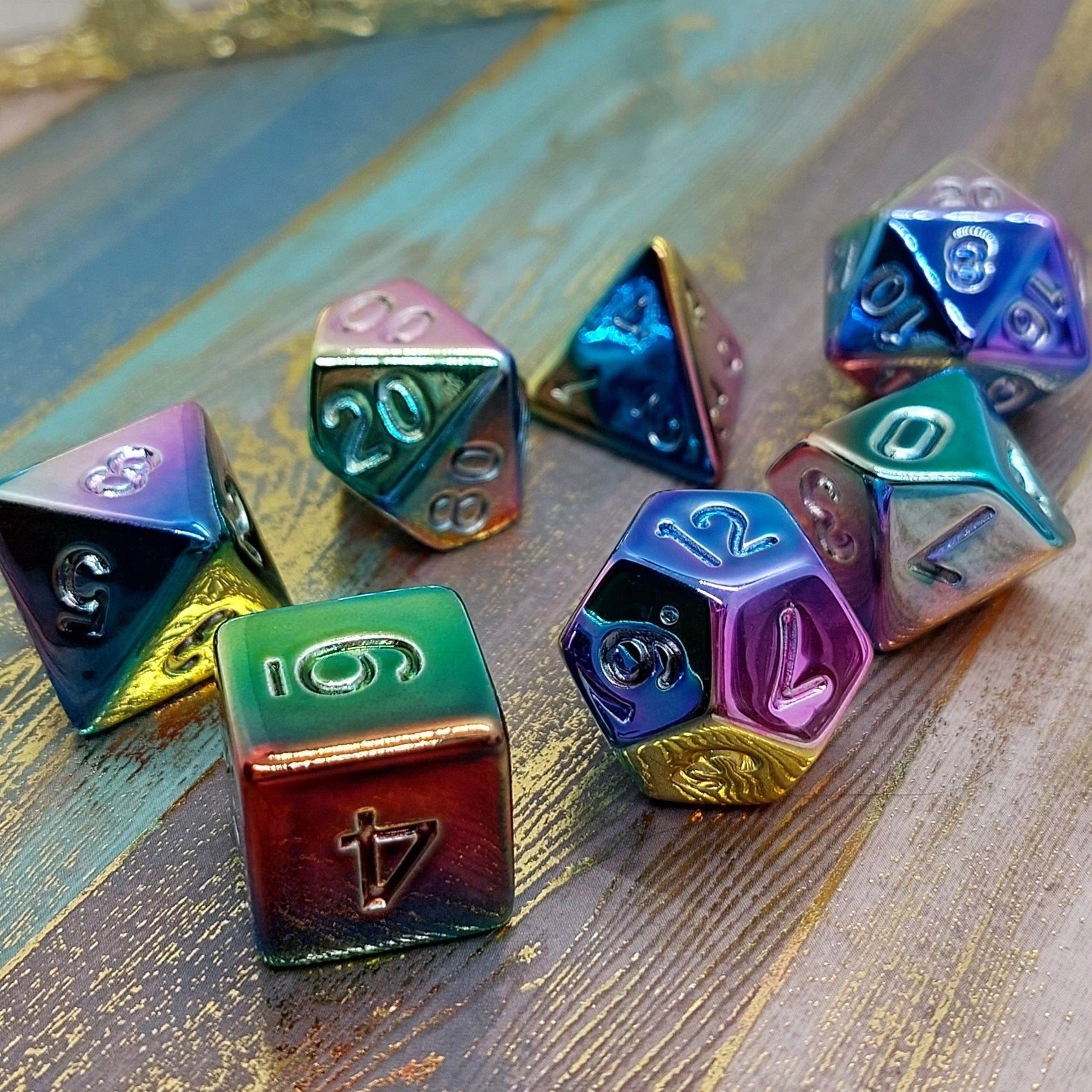 Liquid Metal DnD Dice Set (Give away a random dice set)
