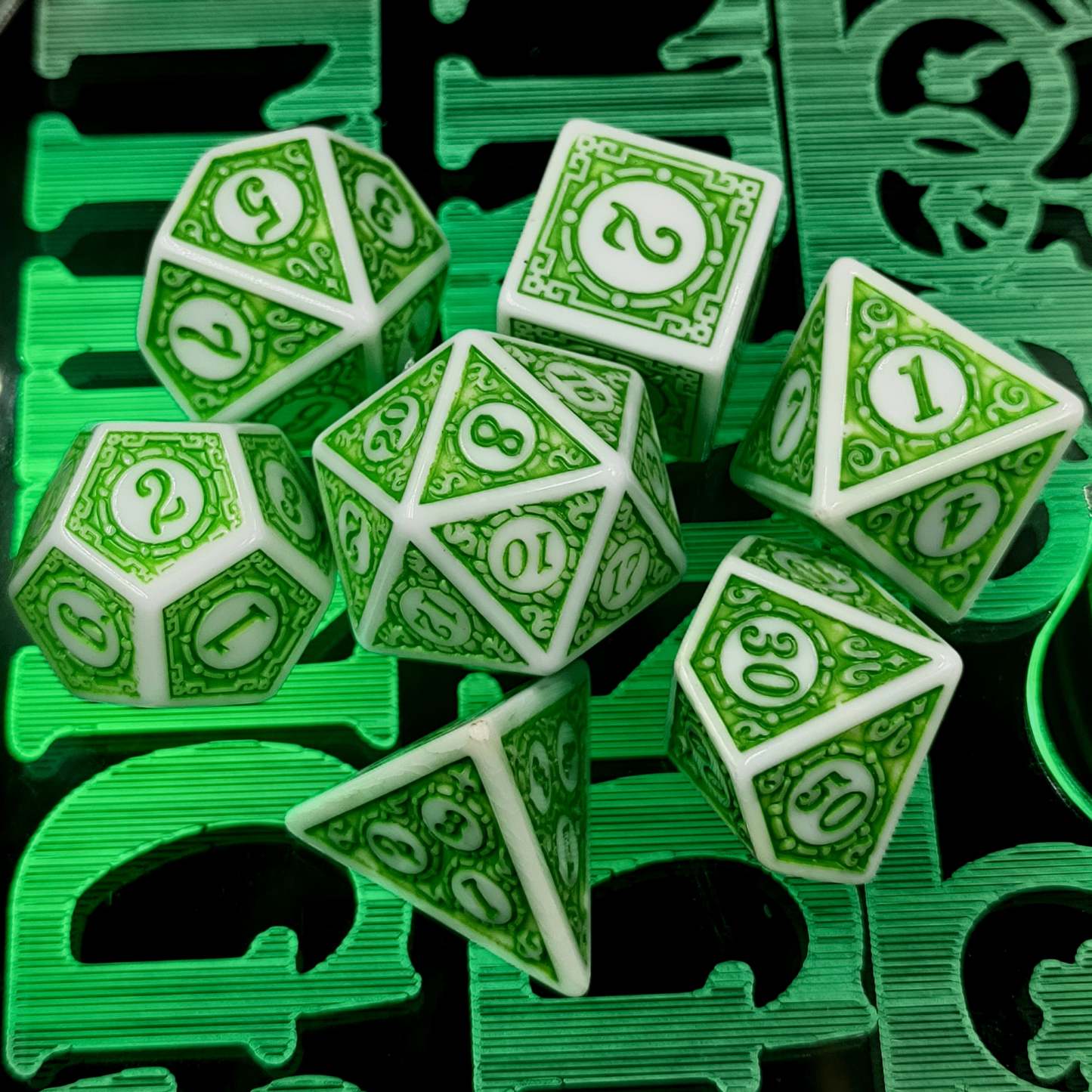 FREE Today: Magic Green Planet Dice Set
