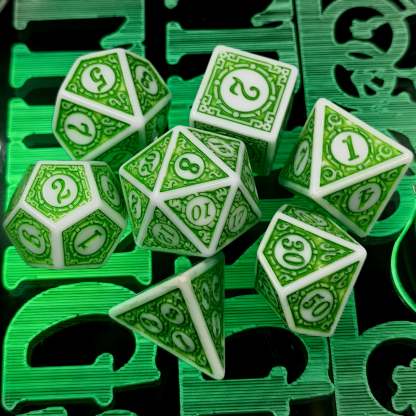 FREE Today: Magic Green Planet Dice Set