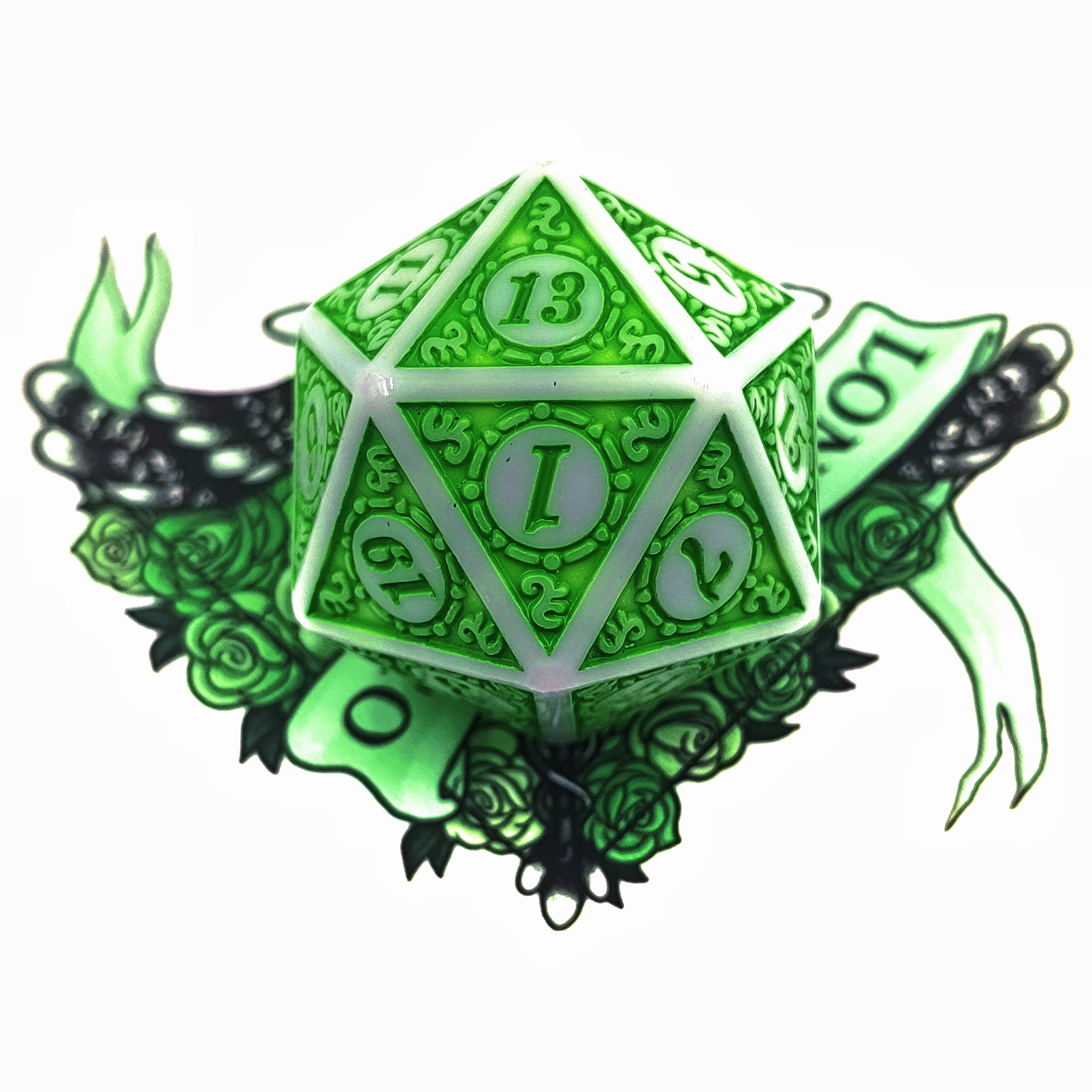 FREE Today: Magic Green Planet Dice Set