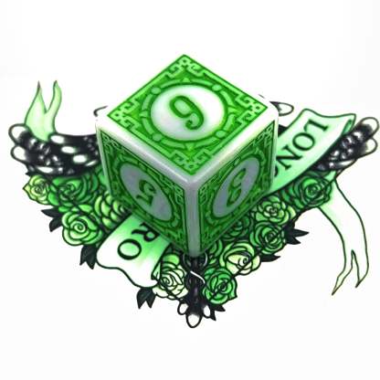 FREE Today: Magic Green Planet Dice Set