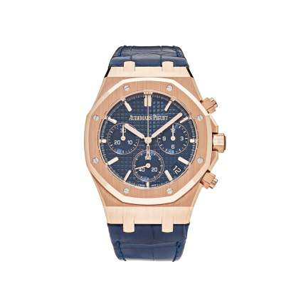 AP320 Audemars Piguet Royal Oak Chronograph "50th Anniversary" Rose Gold Blue Dial 26240OR.OO.D315CR.01