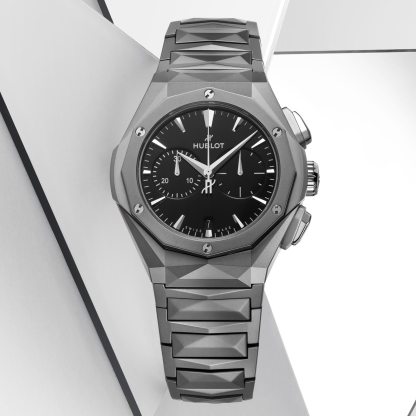 HB110 HUBLOT Classic Fusion Chronograph Orlinski Full Titanium 41mm 549.NI.1270.NI.ORL23