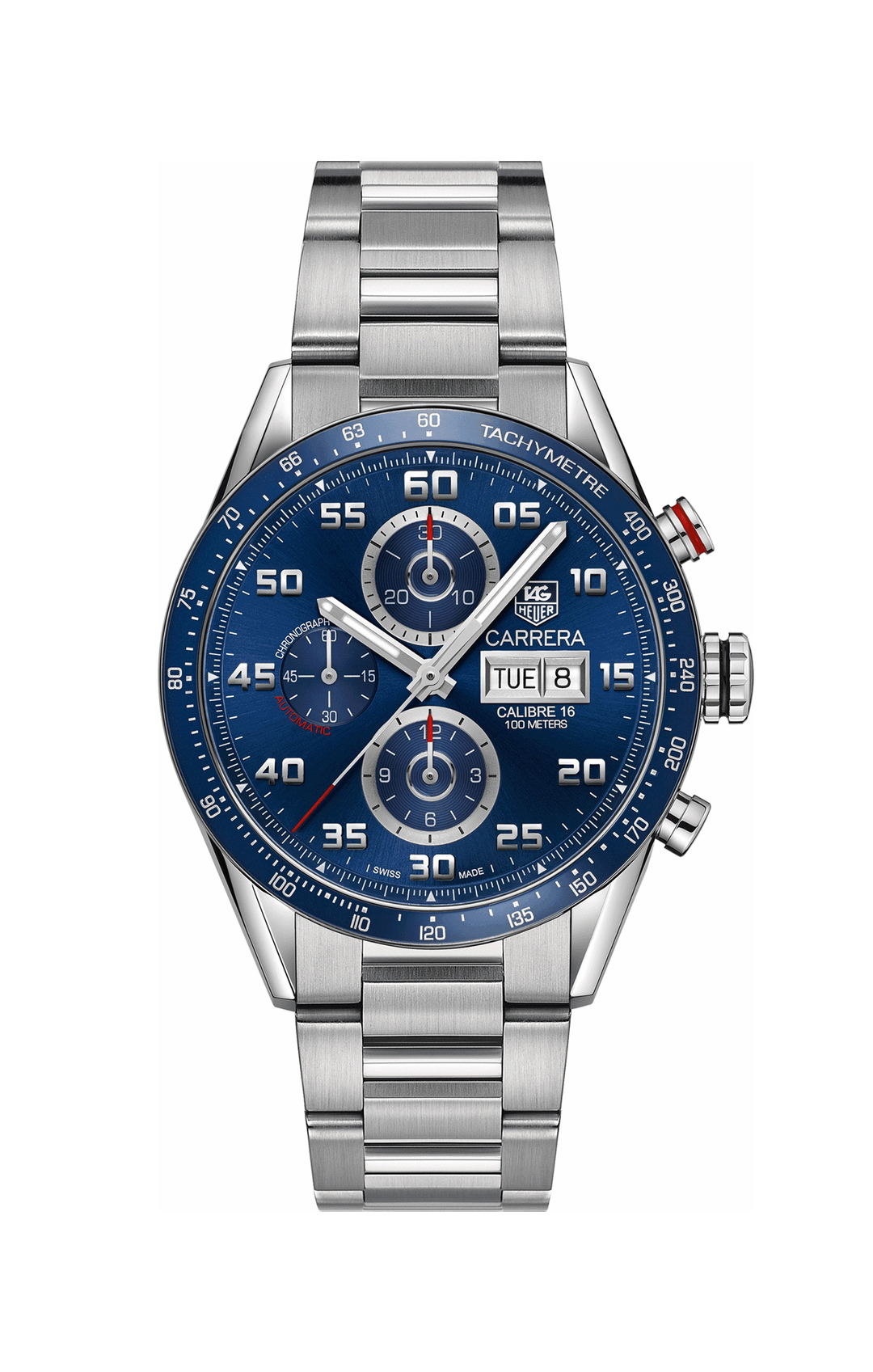 TAG080 Tag Heuer Carrera Chronograph Blue Dial Men's Watch CV2A1V.BA0738
