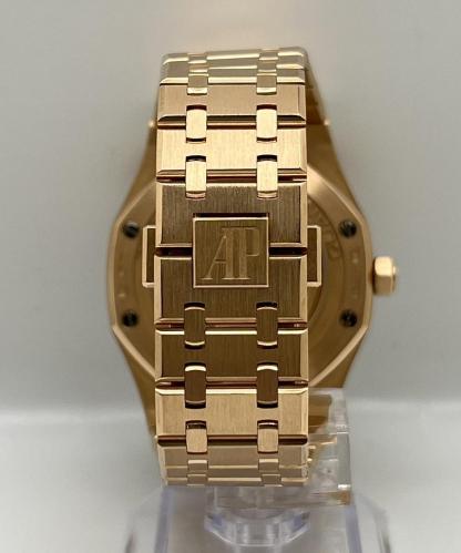 AP329 Audemars Piguet Royal Oak Perpetual Calendar Rose Gold Blue Dial 26574OR.OO.1220OR.02