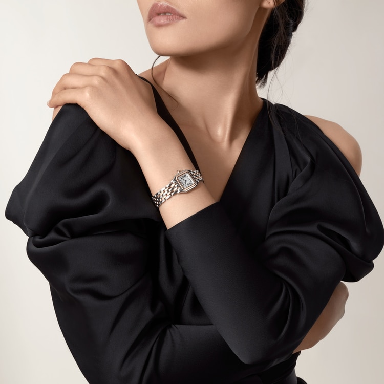 CA021 PANTHÈRE DE CARTIER WATCH Small model, quartz movement, yellow gold, steel