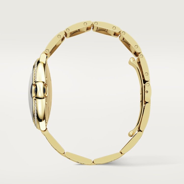 CA010 Ballon Bleu de Cartier watch, 36 mm, mechanical movement with automatic winding. Yellow gold