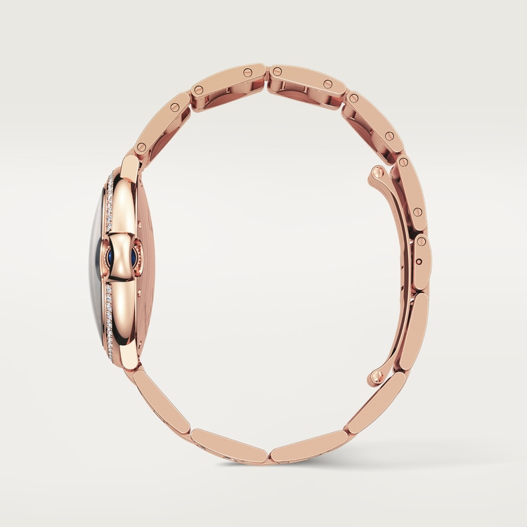 CA018 Ballon Bleu de Cartier watch, 36 mm, mechanical movement with automatic winding. Rose gold