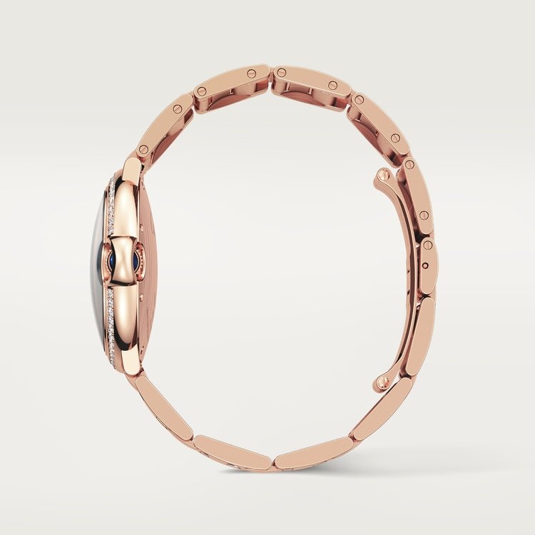 CA018 Ballon Bleu de Cartier watch, 36 mm, mechanical movement with automatic winding. Rose gold