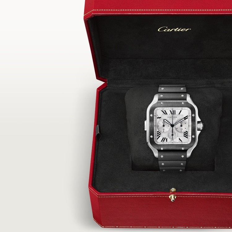 CA011 SANTOS DE CARTIER CHRONOGRAPH WATCH WSSA0017