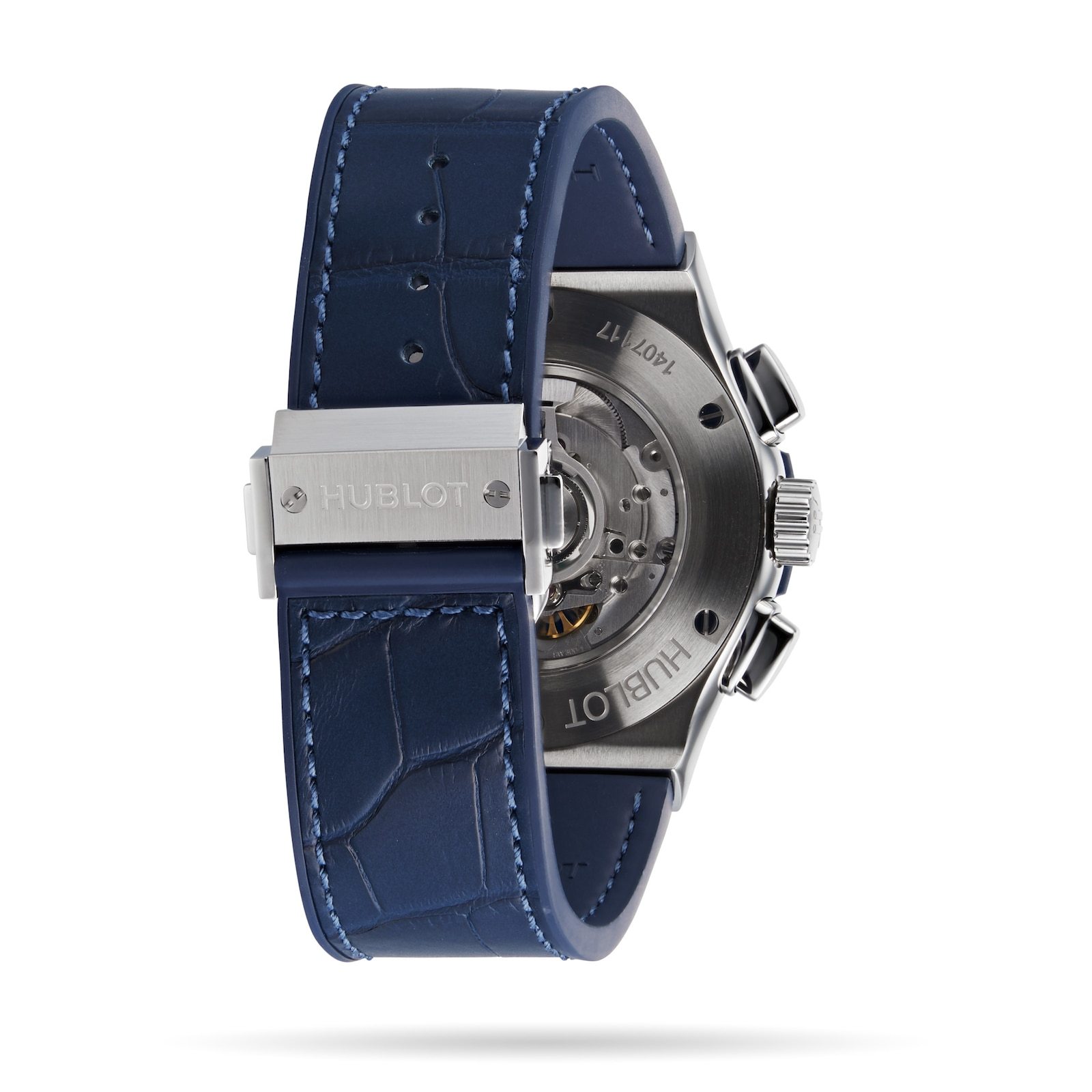 HB101 HUBLOT Classic Fusion Blue Chronograph Titanium 45mm 521.NX.7170.LR