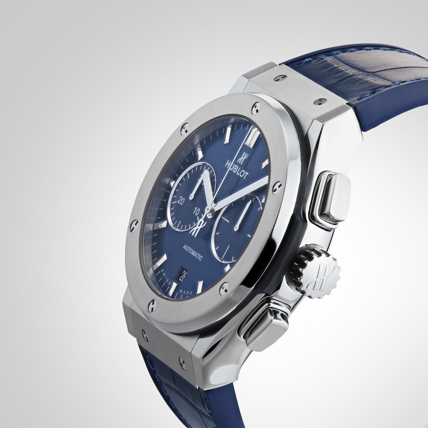 HB101 HUBLOT Classic Fusion Blue Chronograph Titanium 45mm 521.NX.7170.LR