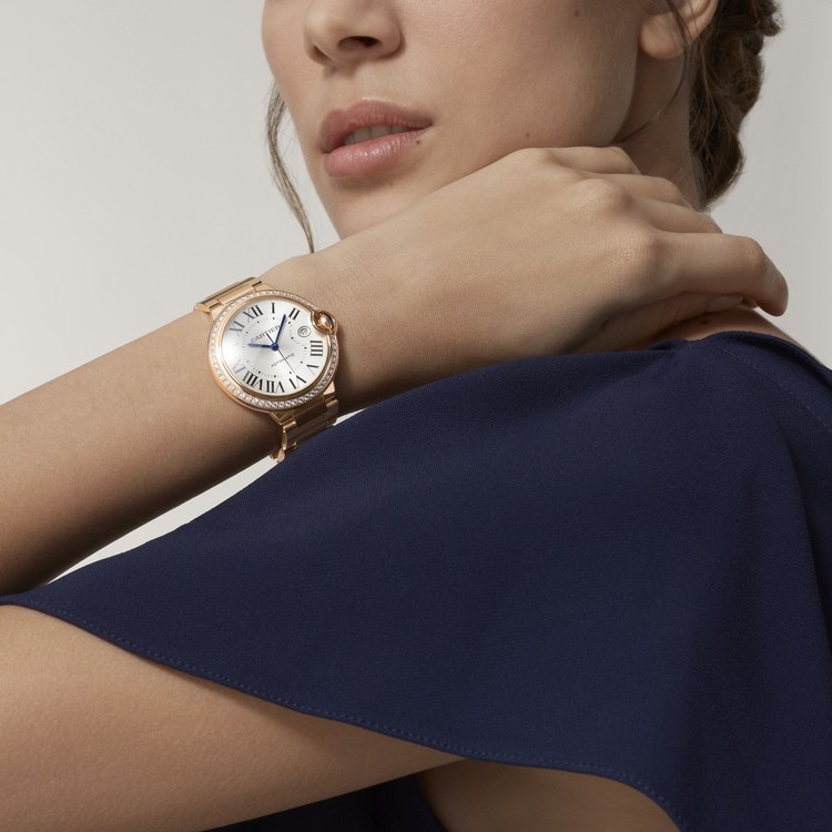 CA023 Ballon Bleu de Cartier watch, 40 mm, Manufacture mechanical movement with automatic winding, caliber 1847 MC. 18K rose gold