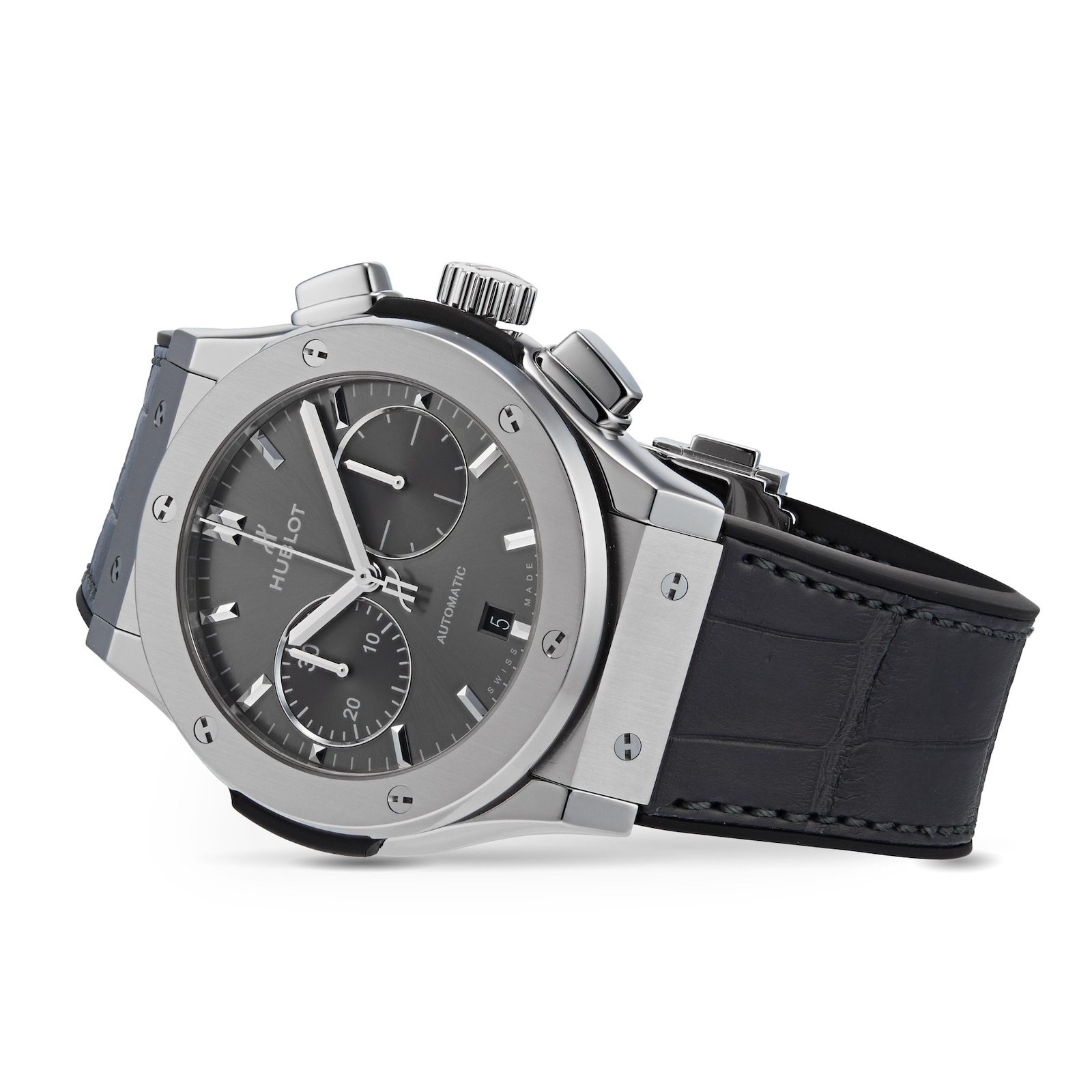 HB126 HUBLOT Classic Fusion Racing Grey Chronograph Titanium 45mm 521.NX.7071.LR