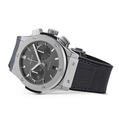 HB126 HUBLOT Classic Fusion Racing Grey Chronograph Titanium 45mm 521.NX.7071.LR