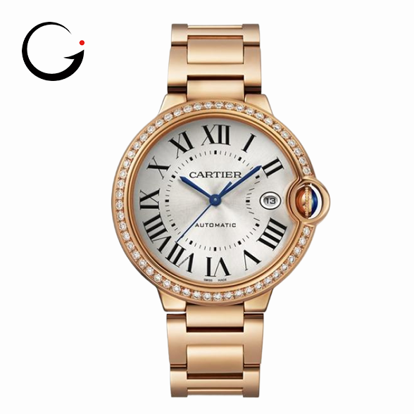 CA023 Ballon Bleu de Cartier watch, 40 mm, Manufacture mechanical movement with automatic winding, caliber 1847 MC. 18K rose gold