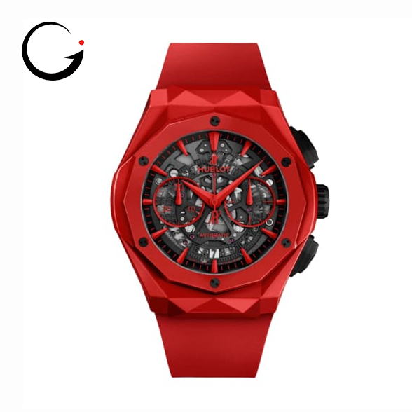 HB005 Hublot Classic Fusion Aerofusion Chronograph Orlinski Red Ceramic Ref. # 525.CF.0130.RX.ORL19