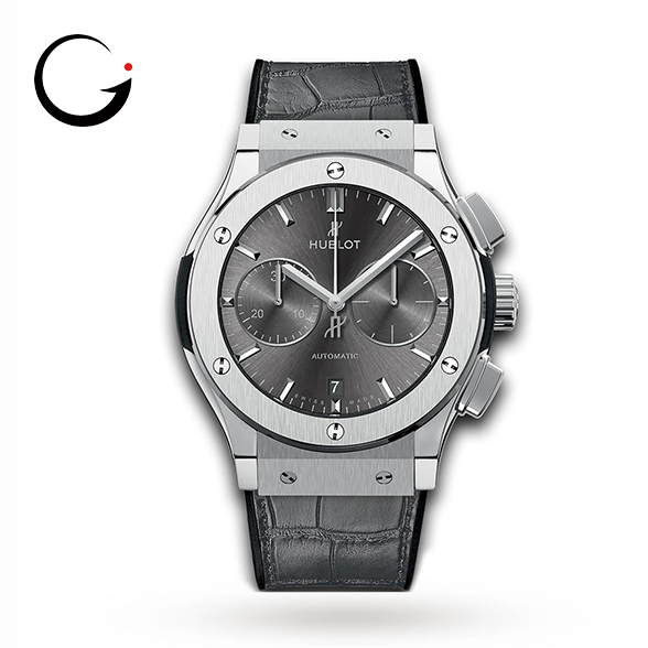 HB118 HUBLOT Classic Fusion Racing Grey Chronograph Titanium 45mm 521.NX.7071.LR