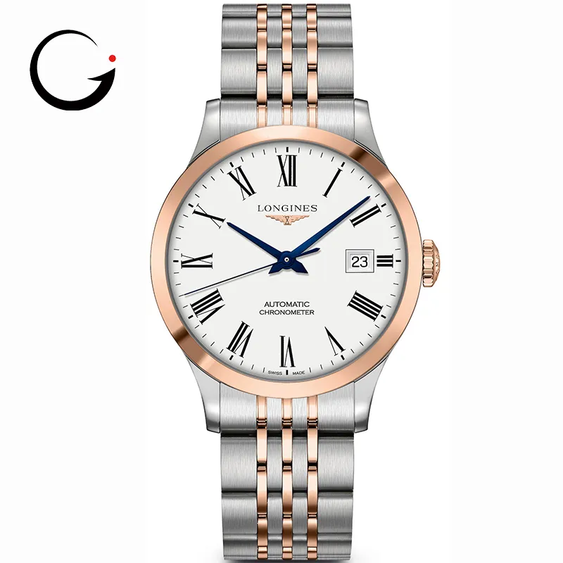 LG041 Longines Watch Record Mens