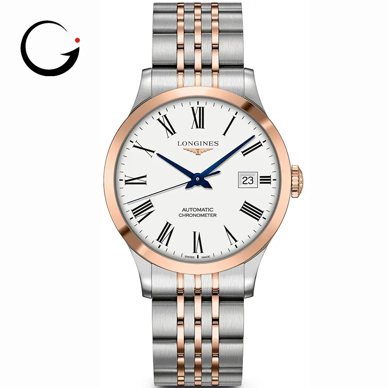 LG041 Longines Watch Record Mens