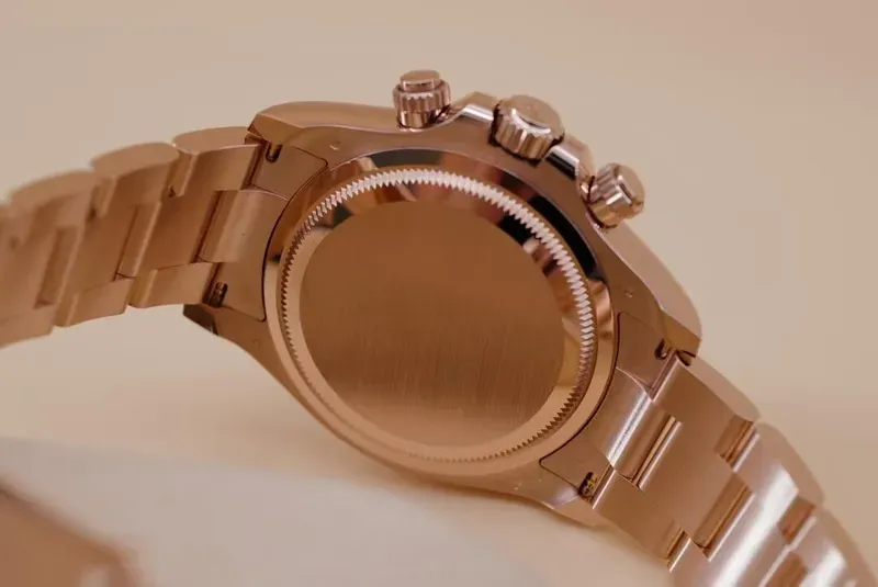 RL009  Cosmograph Daytona 116505 Black Diamond Dial Everose Gold Watch