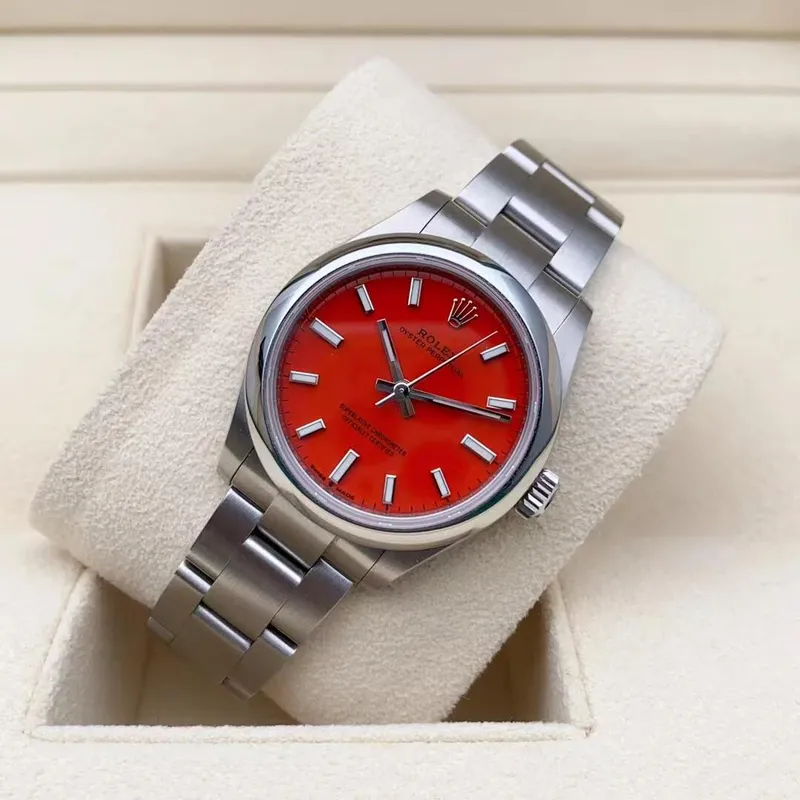 RL039  124300 Oyster Perpetual 41 "Coral Red" "Brand New"