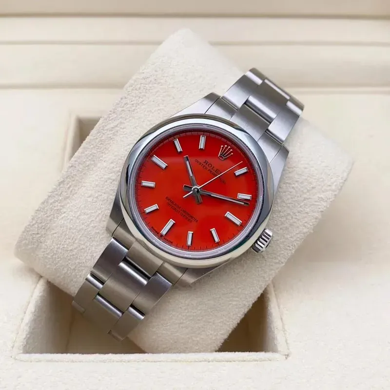 RL039  124300 Oyster Perpetual 41 "Coral Red" "Brand New"