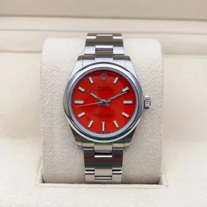 RL039  124300 Oyster Perpetual 41 "Coral Red" "Brand New"