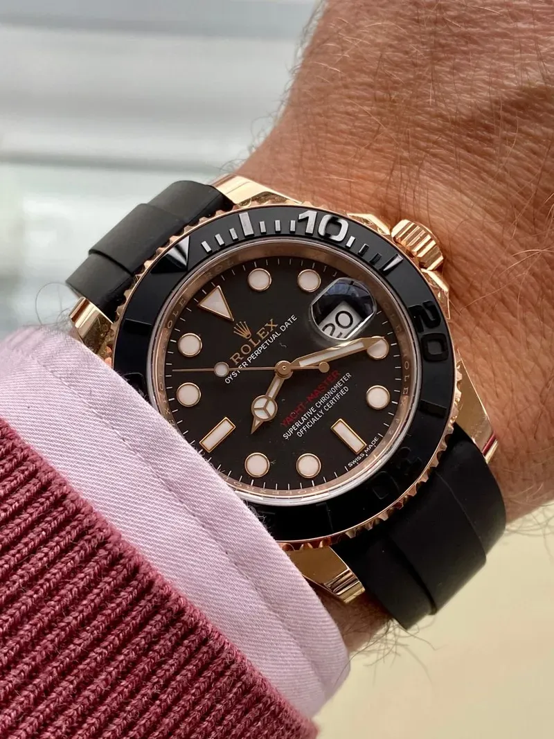 RL042  116655 Yacht-Master 40mm Everose Gold 'Oysterflex'