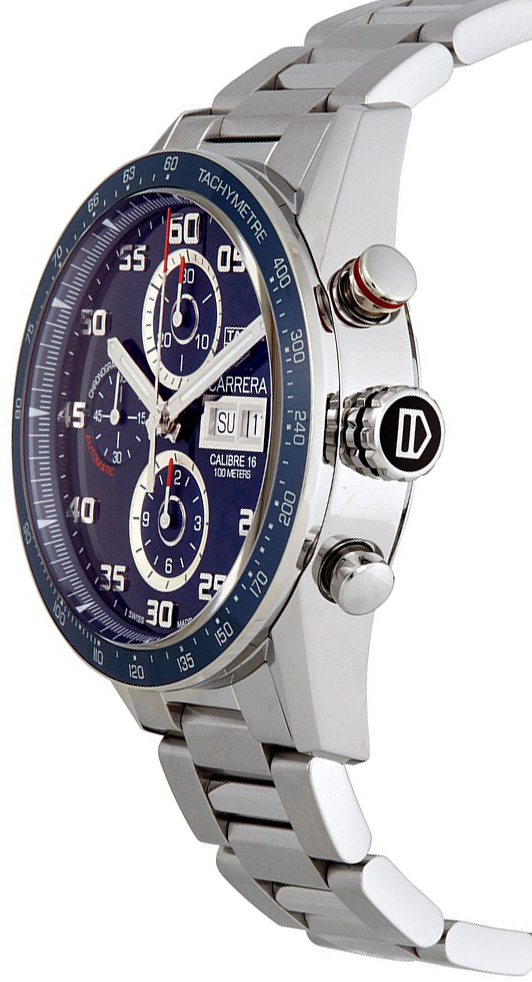 TAG080 Tag Heuer Carrera Chronograph Blue Dial Men's Watch CV2A1V.BA0738