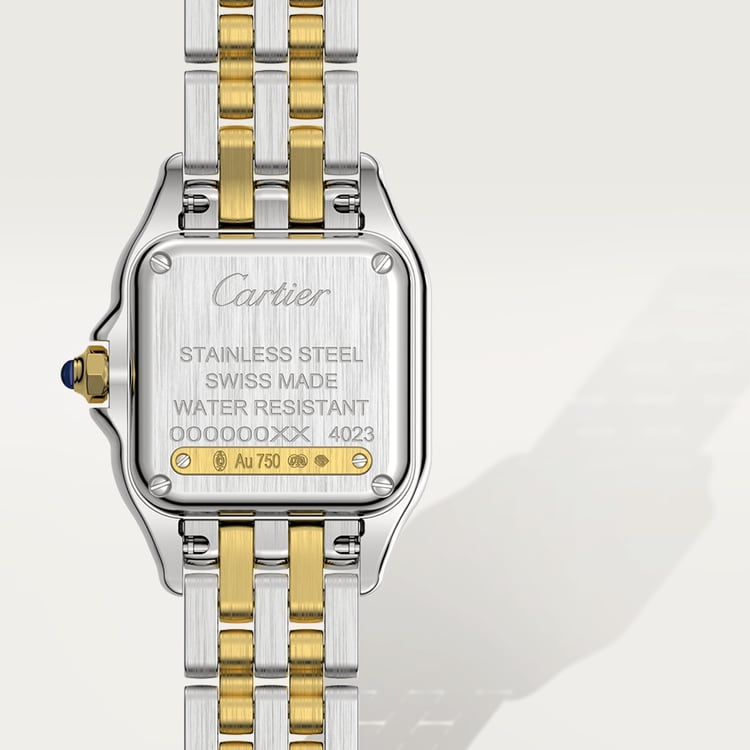 CA021 PANTHÈRE DE CARTIER WATCH Small model, quartz movement, yellow gold, steel
