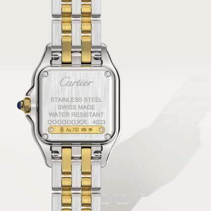 CA021 PANTHÈRE DE CARTIER WATCH Small model, quartz movement, yellow gold, steel