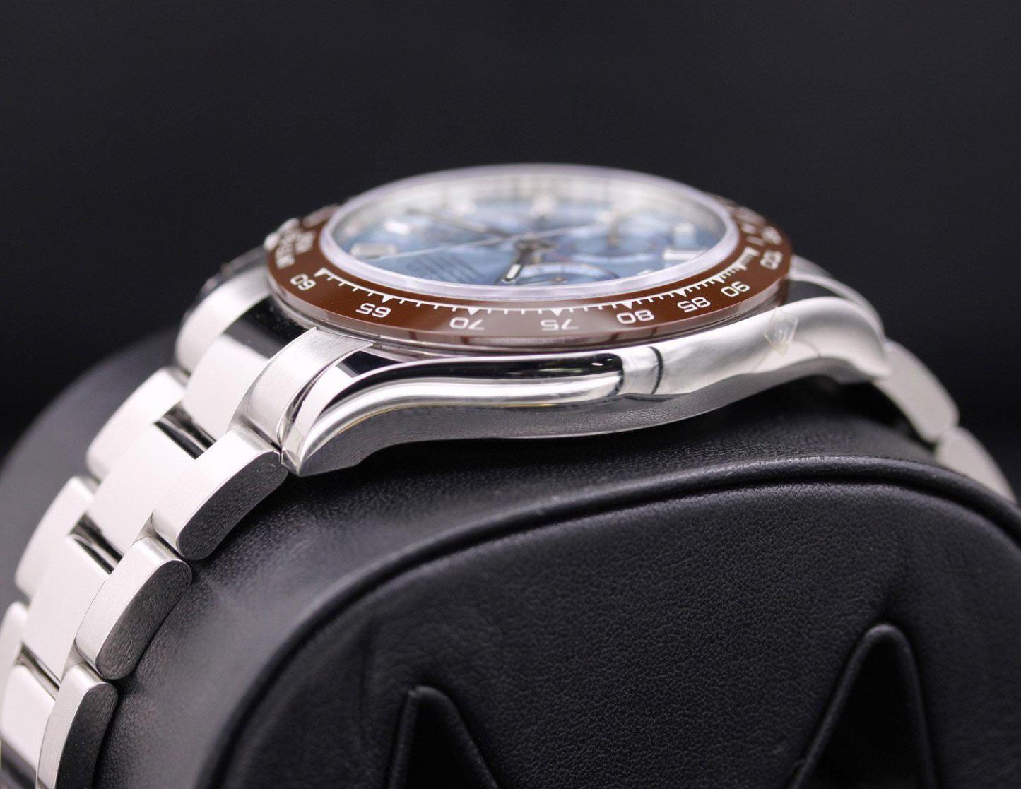 RL107 Rolex Daytona 50th Anniversary Edition 40mm 116506 Ice Blue Baguette Diamond Dial