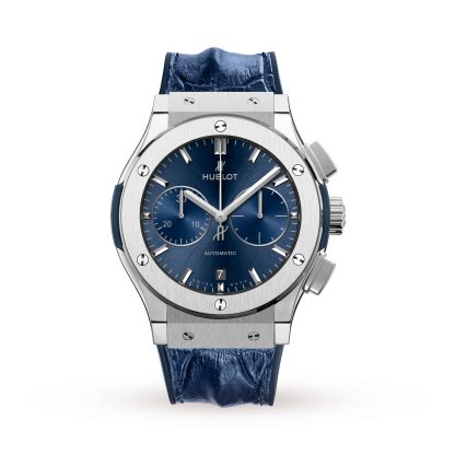HB101 HUBLOT Classic Fusion Blue Chronograph Titanium 45mm 521.NX.7170.LR