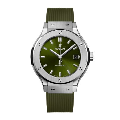 HB121 HUBLOT Classic Fusion Titanium Green 38mm 565.NX.8970.RX