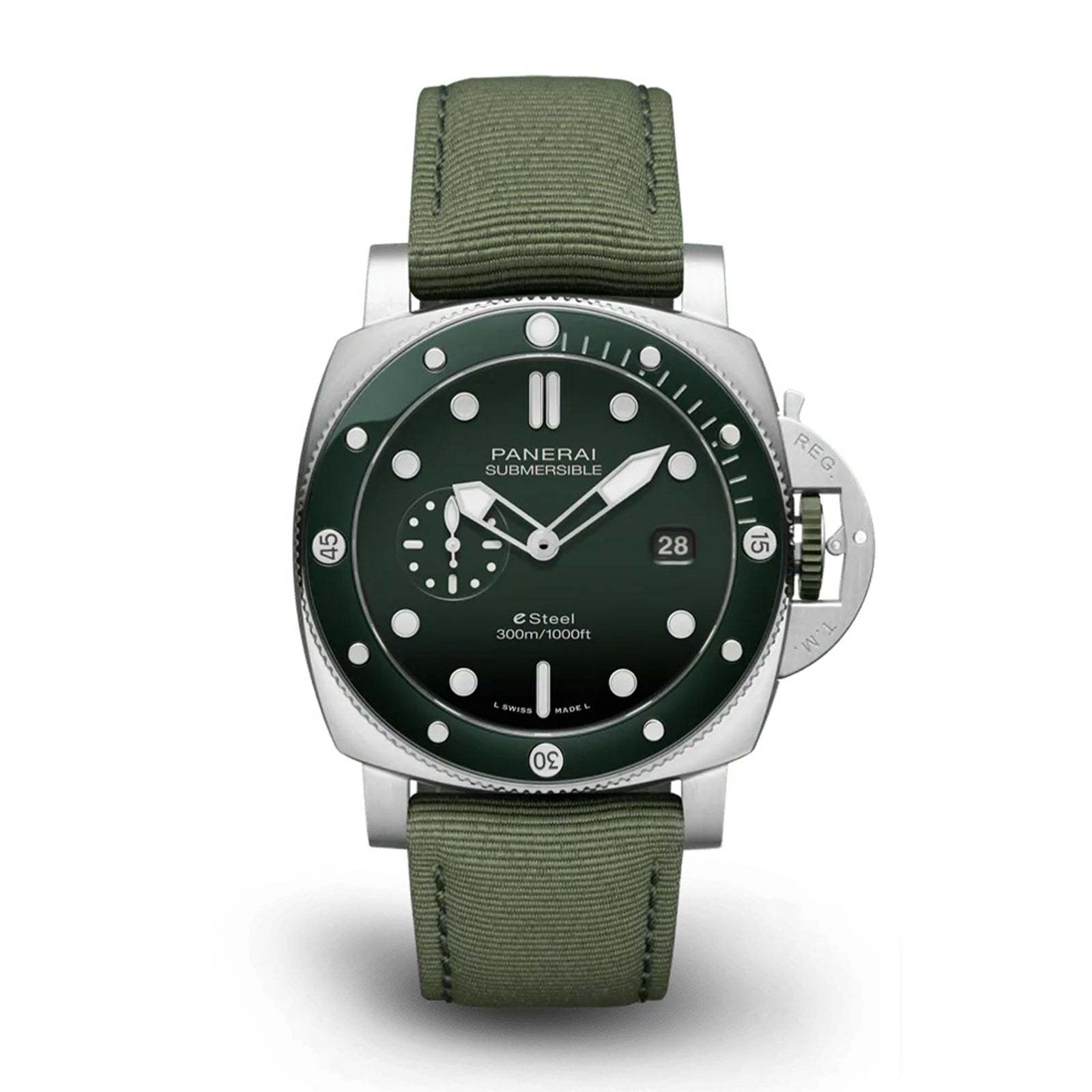 PA008 Panerai Submersible QuarantaQuattro ESteelTM Verde Smeraldo