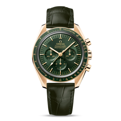 OM022 OMEGA Speedmaster Moonwatch Professional Co-Axial Master Chronometer Chronograph 42mm Mens Watch Green Moonshine Gold O31063425010001