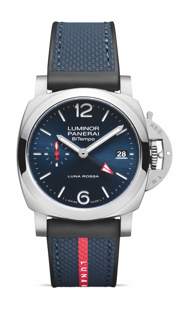 PA146 PANERAI Luminor Quaranta Bitempo Luna Rossa 40mm PAM01404
